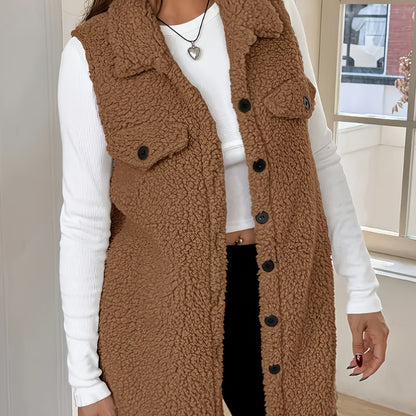 Elegante wollen mouwloze vest voor comfort in de herfst en winter