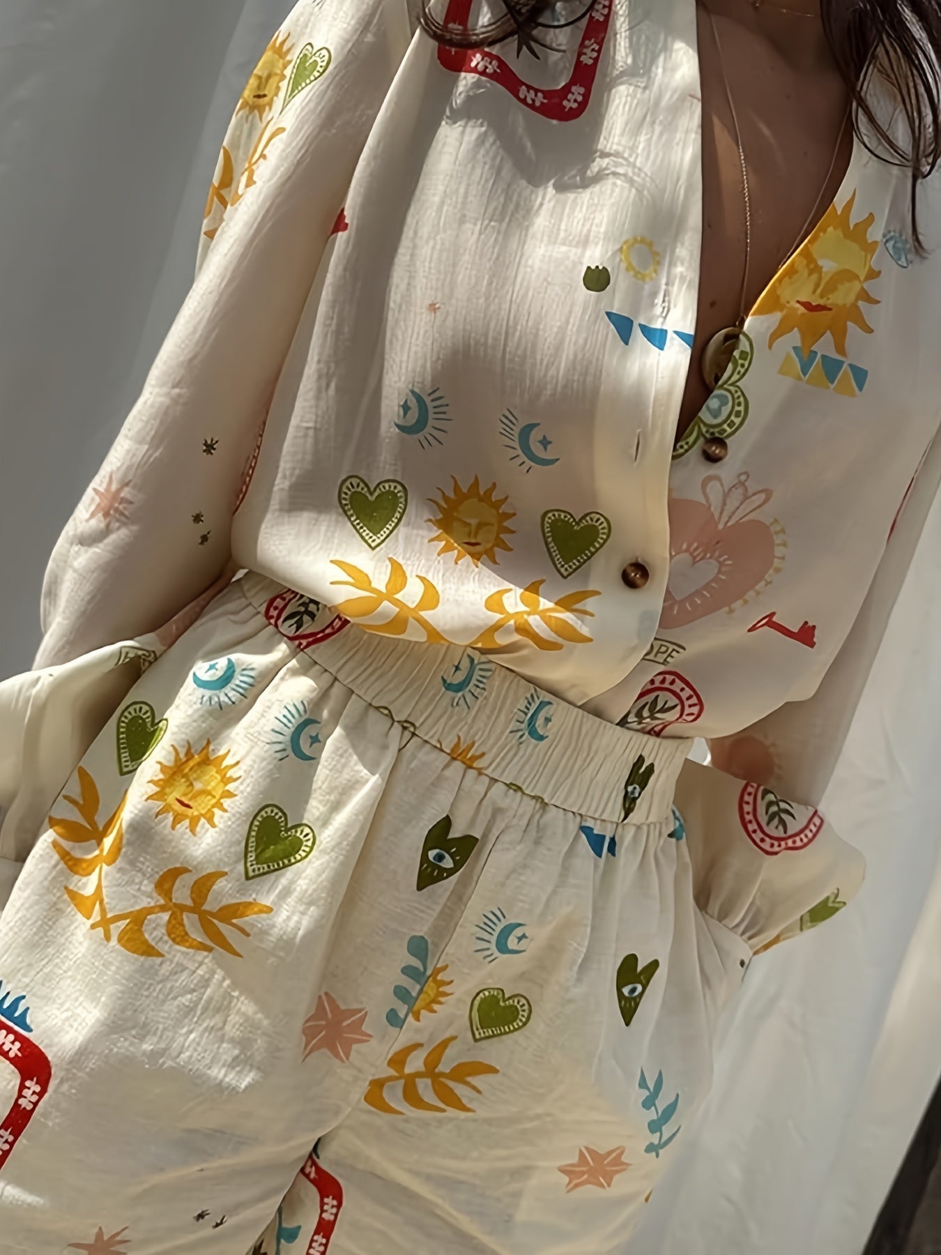 Livia | Chic Printed Long Sleeve Set