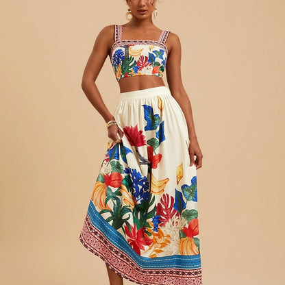 Lana | Tropische Strandset met Bloemenprint