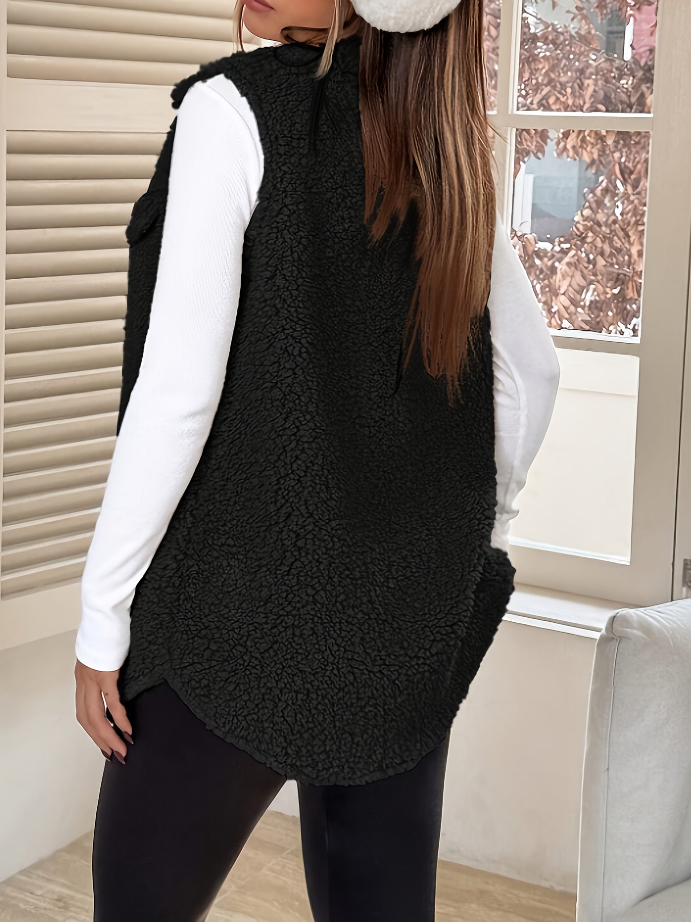 Elegante wollen mouwloze vest voor comfort in de herfst en winter