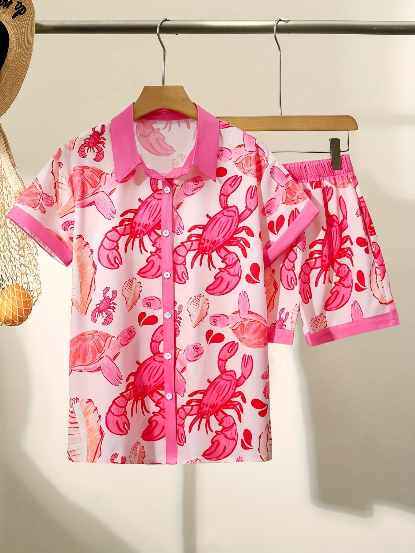 Lila | Chic Korte Mouw Top & Shorts Set