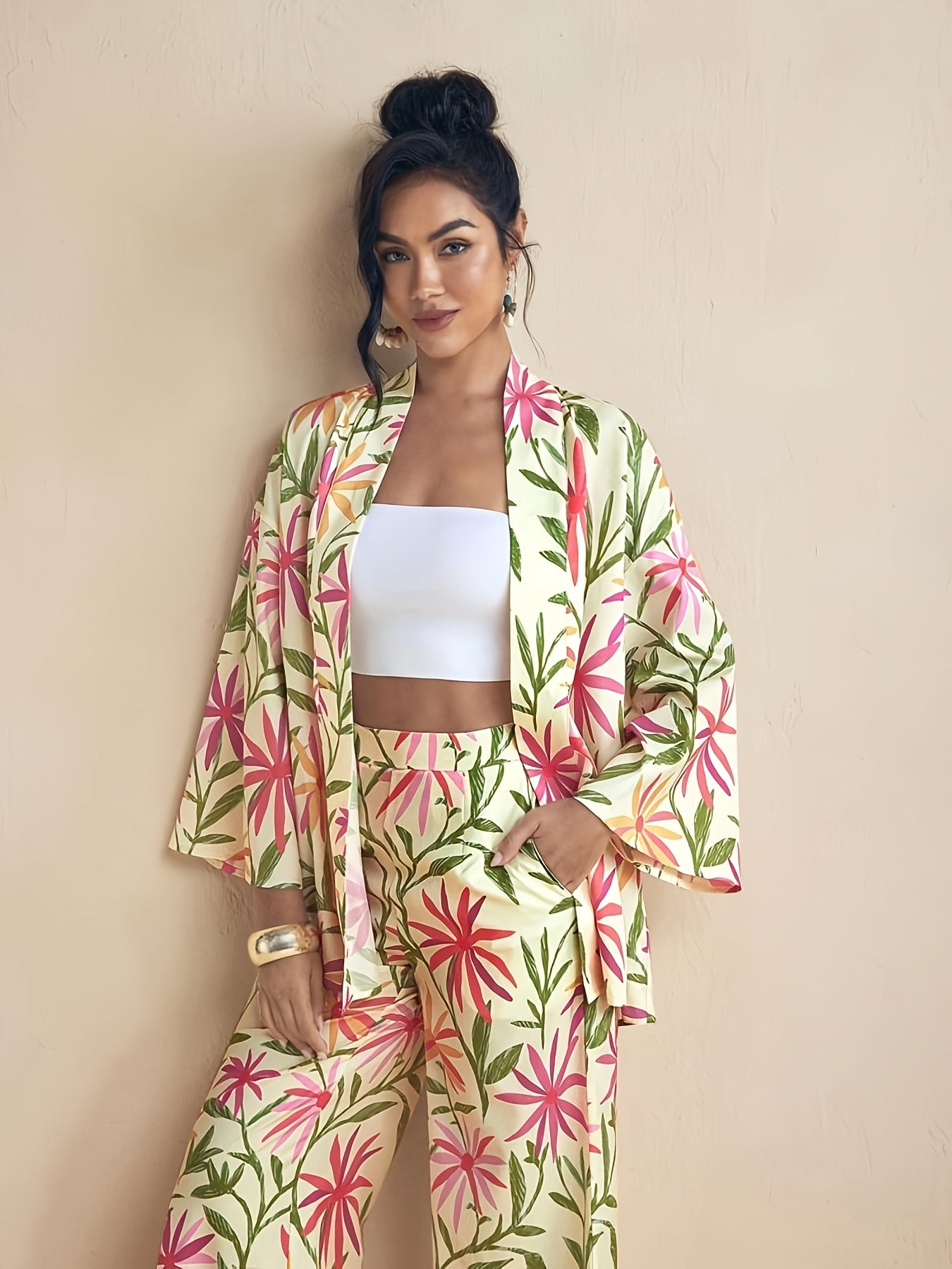 Lana | Tropisch Bloemenprint Casual Set