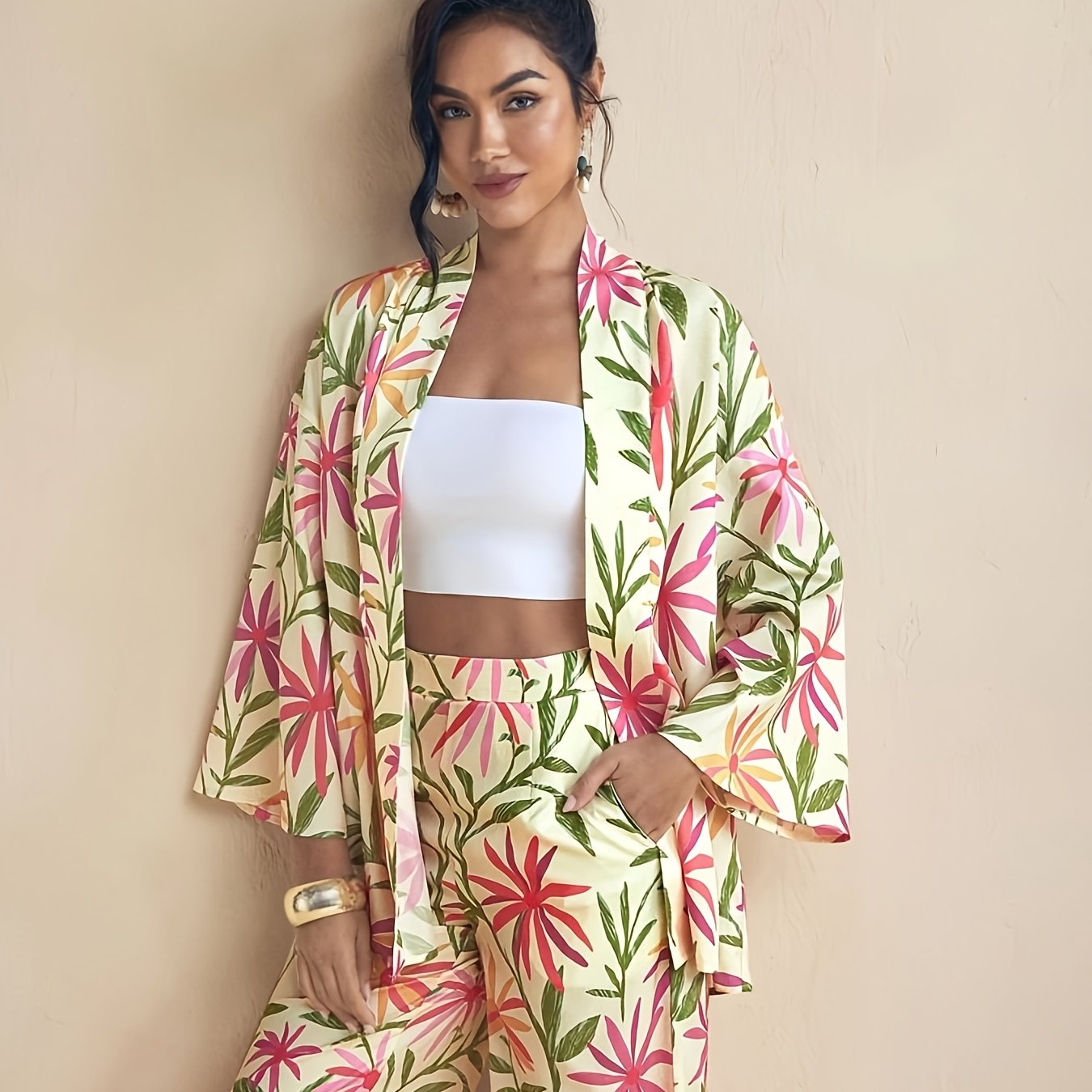 Lana | Tropisch Bloemenprint Casual Set