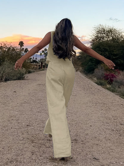 Luna | Stijlvolle Mouwloze Zomer Set