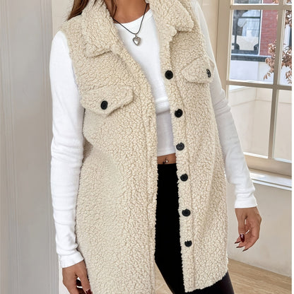 Elegante wollen mouwloze vest voor comfort in de herfst en winter