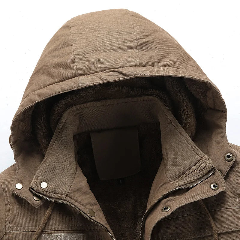 Comfortabele katoenen winterjas voor een stijlvolle herfst en winter