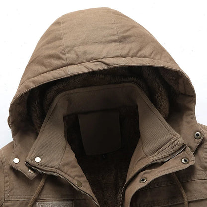 Comfortabele katoenen winterjas voor een stijlvolle herfst en winter