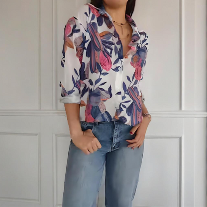 Lichte viscose blouse voor een comfortabele en elegante look