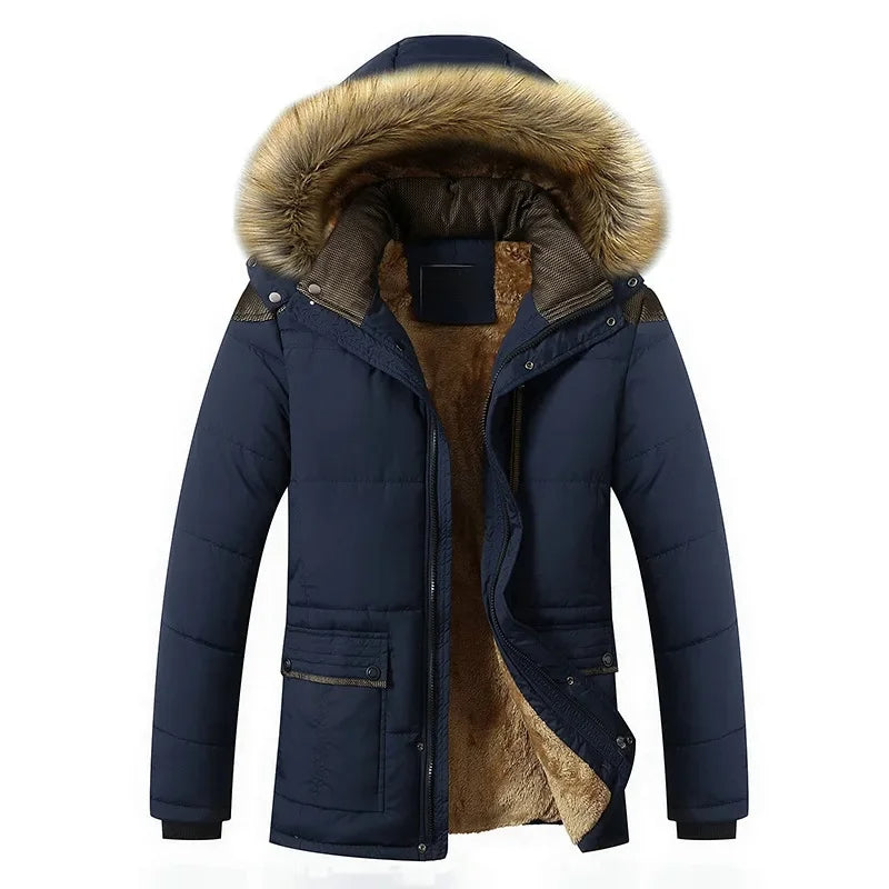 Comfortabele gewatteerde fleece jas voor de winter