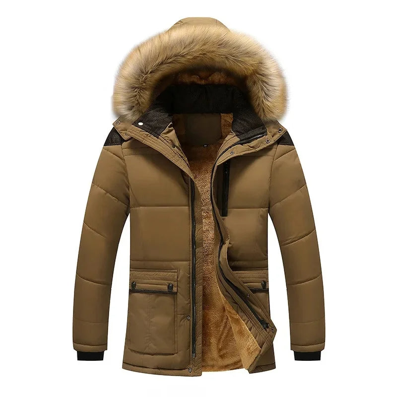Comfortabele gewatteerde fleece jas voor de winter