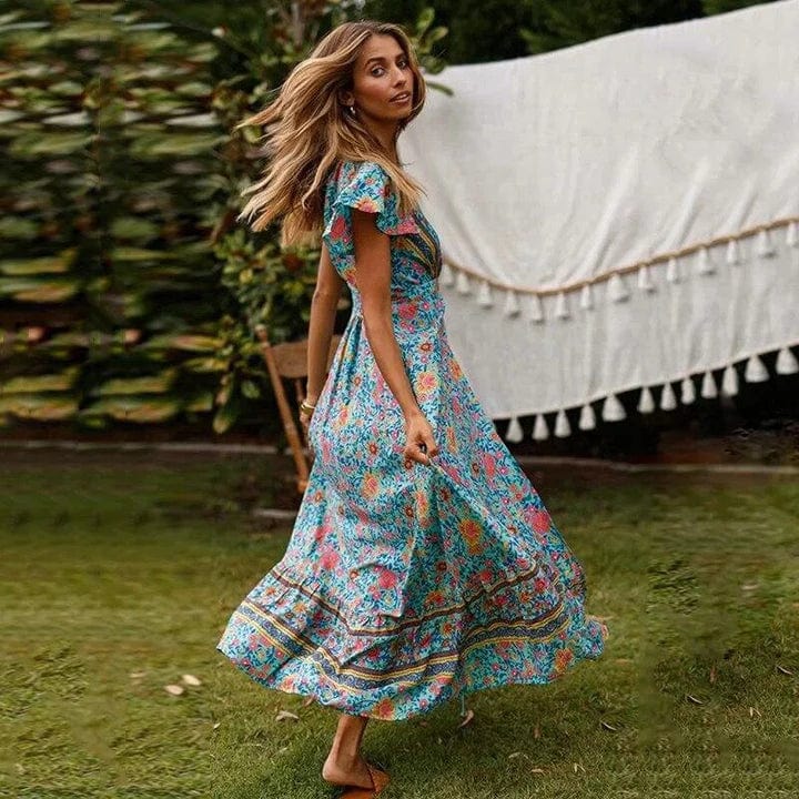 Veronica | Maxi Jurk Met Hoge Split