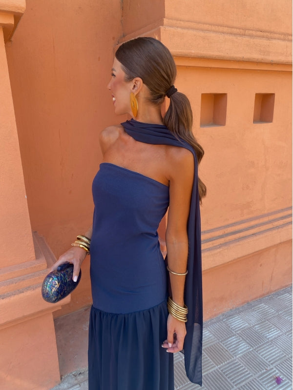 Mila | Chique Strapless Midi Jurk