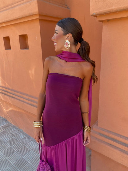 Mila | Chique Strapless Midi Jurk