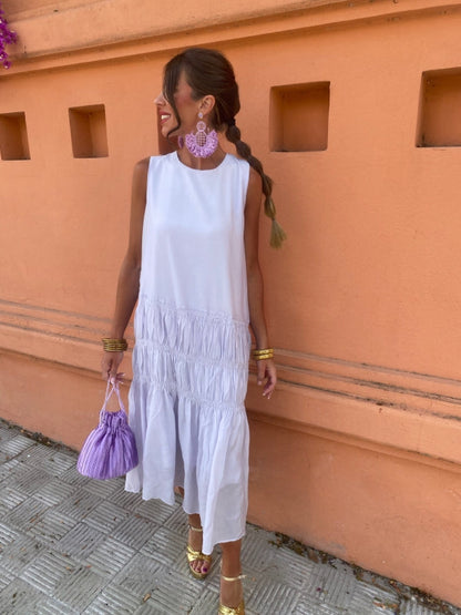 Samara | Mouwloze Midi Jurk