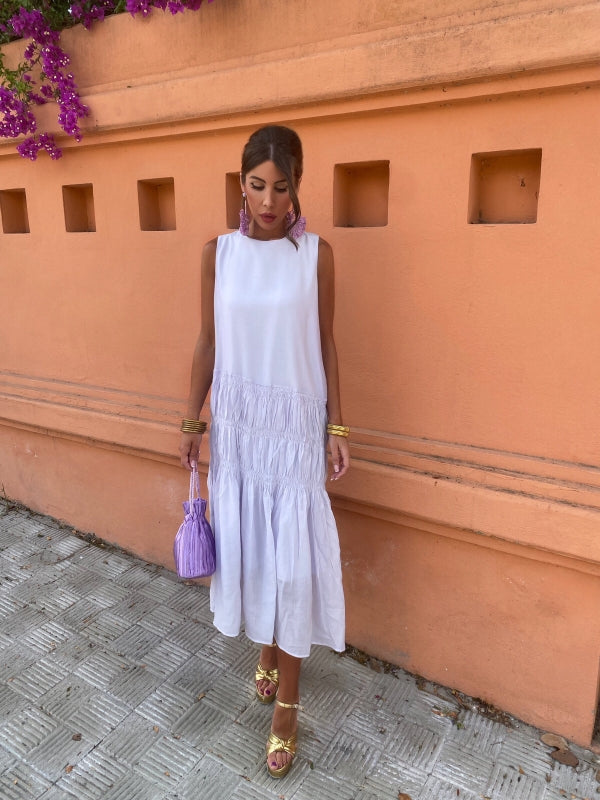 Samara | Mouwloze Midi Jurk