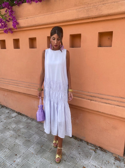 Samara | Mouwloze Midi Jurk