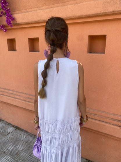 Samara | Mouwloze Midi Jurk